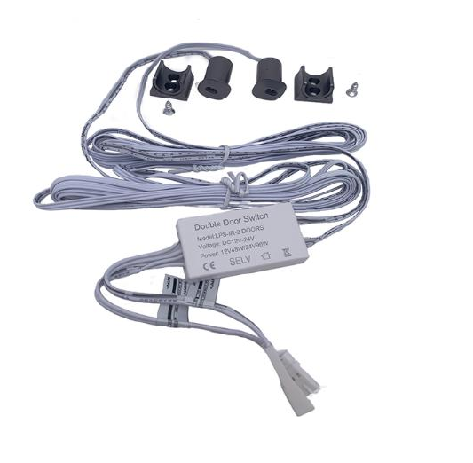 Switch Sensor Apertura Puerta Doble | Sobrepuesto & Empotrable (12-24v ...
